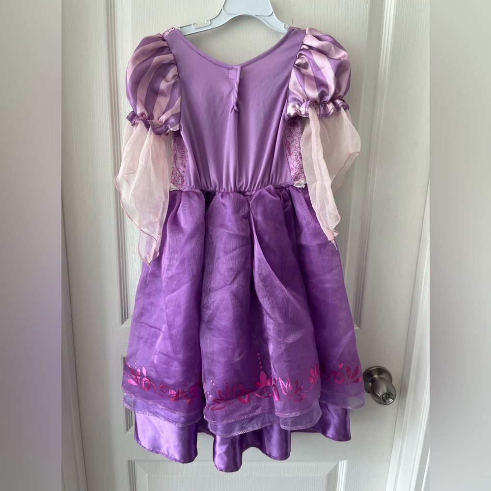 Disney Rapunzel Kids Princess Dress, includes matching shoes and tiara - Picture 3 of 8